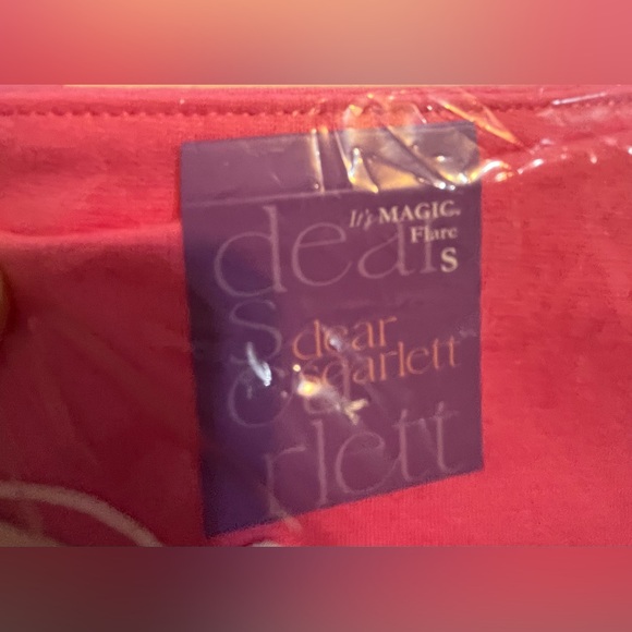 NWT Dear Scarlett Dark Pink Flare Pants - Picture 4 of 14